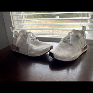 Adidas NMD R1 pink metallic shoes